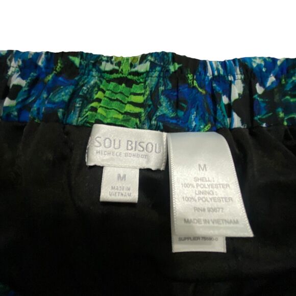 Bisou Bisou Tropical Floral Wide Leg Palazzo Loungewear Bohemian Pants Medium - Picture 10 of 13